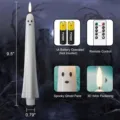 Halloween ghost LED candle set with remote control and flickering 3D wick detail - Single Ghost Candle / 1 Piece