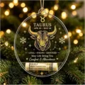 Eleganter Stier Sternzeichen Weihnachts-Geldhalter Ornament für den Weihnachtsbaum - Stier