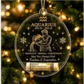 Wassermann Sternzeichen Weihnachten Acryl Geldhalter Ornament für Christbaumschmuck - Wassermann