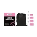 Hair rollers set with clips and storage bag, self-grip styling tools for voluminous hair. - Self-Adhesive Hair Rollers Set
