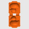 Tragbare orangefarbene Enten-Schneeform für Winter-Schneeballschlachten und Sandspiele - Klein (5.5cmx6.5cmx4.5cm) / Orange (Ente)