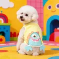 Lindo chaleco de verano para perros pequeños, ropa transpirable amarilla para mascotas. - XS / Amarillo