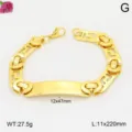 Bracelet de chaîne en acier inoxydable plaqué or pour homme bijou de luxe élégant - Style 1