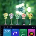 Cute dragon car bobblehead ornament for dashboard interior decor, fun spring shaking toy. - Bobblehead Dragon Baby (Regular Style) / 5 Pieces / Multicolor