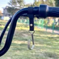 Stainless Steel Electric Bike Handlebar Hook Universal Scooter Hanging Buckle - Thickened Edge Hook with Lanyard / 1 Piece