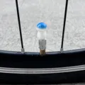 Cute blue white mushroom bicycle tire valve cap decorative universal Schrader Presta air nozzle - Blue Little Mushroom (Valve Decoration) / Blue