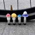 Tappi valvola pneumatico bici fungo carino variante, accessori decorativi creativi. - Pacchetto Famiglia Piccolo Fungo 4 Pezzi (Decorazione Valvola) / 4 Pezzi/Confezione / Multicolore