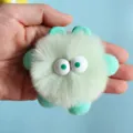 Clip de salida de aire de coche monstruo esponjoso decoracion de peluche lindo aroma interior - Monstruo de Cuatro Patas / Verde