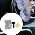 Purple butterfly car air vent perfume clip aromatherapy ornament with refill fragrance pads. - Butterfly Aromatherapy Pack