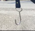 Gancio di sospensione in metallo universale per moto elettrica con variante cinturino nero - Gancio Singolo / 1 Pezzo/Confezione / Acciaio Inossidabile