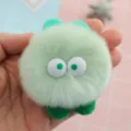 Clip de ventilación de coche monstruo esponjoso lindo, ambientador de felpa verde decoración. - Monstruo Verde de Dos Patas / Verde