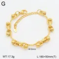 Bracelet de chaîne superposé en acier au titane doré pour femmes à la mode chic - Style 1