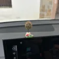 Mini ornamento per auto albero in vaso cruscotto bella decorazione micro paesaggio. - Base Prato Piccolo Albero Rosa-Verde