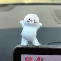 Bonita figura de resina azul para salpicadero de coche mini decoracion kawaii - Figura azul (adhesivo incluido)