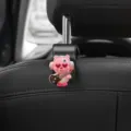 Gancho para asiento de coche universal soporte reposacabezas lindo oso rosa decoración - Castor Rock / 1 Pieza/Paquete