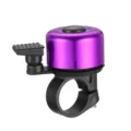 Timbre de bicicleta morado de aleación de aluminio anillo de manillar ligero compacto para MTB. - Púrpura