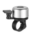 Timbre de bicicleta de montana aleacion de aluminio anillo manubrio sonido claro y util - Plateado