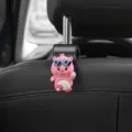 Cute cartoon car seat back hook pink animal headrest hanger for auto interior organization - Sunglasses Beaver / 1 Piece