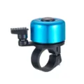Timbre de bicicleta de aleacion de aluminio azul y negro, anillo de manillar ligero para bicicletas. - Azul