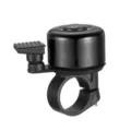 Timbre de bicicleta de montaña negro, anillo de manillar de aleación de aluminio. - Negro