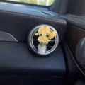 Car air vent perfume clip yellow flower aromatherapy bottle interior decoration nice gift - Daisy / Yellow