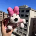 Cute West Highland White Terrier Plush Toy Keychain Bag Charm Fluffy Puppy Doll Pendant - Pink Bow Westie Pink Sweater Pink Lanyard