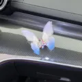 Car air vent butterfly decoration sparkling rhinestone crystal cute auto interior ornament accessory - Adhesive Type / Gradient Blue