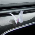 Schmetterling Auto Lüftungsclip Strass Glänzend Kfz Innenausstattung Armaturenbrett - Klebetyp / Farbverlauf Lila