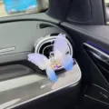 Car air vent clip featuring gradient mesh butterfly wings and sparkling rhinestone body decor. - Aromatherapy Type / Gradient Blue