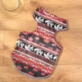 Ropa de verano delgada para perros mascota vestido con estampado de elefante sudeste asiático - S / Chaleco Rojo