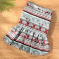 Vestito estivo sottile per cani stampa elefante stile sud-est asiatico modello variante - Gonna Blu
