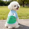 Bonita camiseta de rana de dibujos animados para perros ropa de primavera verano verano. - XS / Azul claro
