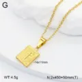 Collier pendentif livre croix en acier inoxydable doré avec chaîne mode taille 14x11mm - Médaillon Croix Livre / Or