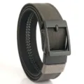 Ceinture tactique professionnelle en nylon double couche pour hommes avec boucle automatique - 120cm / Gris foncé