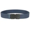 Men's braided elastic tactical belt with quick-release magnetic buckle in navy blue - Sapphire Blue / 120cm