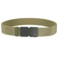 Tactical elastic braided belt for men featuring a black quick-release magnetic buckle - Army Green / 120cm
