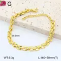 Bracelet chaine en acier inoxydable dore style minimaliste mode pour femmes tous les jours - 14