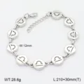 Bracelet maillon en acier inoxydable avec charms circulaires signe zodiaque Balance. - Style 7