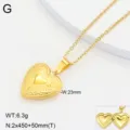 Vue détaillée du pendentif collier médaillon cœur doré, montrant les dimensions et l'intérieur ouvert. - Style 4 / Or 18 carats / Or