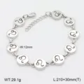 Bracelet en acier inoxydable avec breloques rondes de 12 signes du zodiaque, bijou vintage. - Style 9