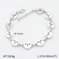 Bracelet de breloques rondes 12 signes astrologiques en acier inox, longueur 210+30mm. - Style 10