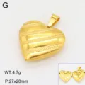 Gouden hart medaillon hanger, openeerbare fotoherinnering ketting mode accessoire - Stijl 9