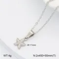Collier pendentif étoile de mer en acier inoxydable délicate chaîne clavicule bijou - Étoile de Mer / Acier