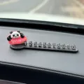 Lindo panda coche tarjeta de estacionamiento temporal pantalla salpicadero decoración - Ganar Dinero Panda Placa de Estacionamiento Suave 3D