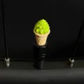 Cute ice cream cone bicycle tire valve cap for mountain and road bikes decoration accessory. - Ice Cream Cone Valve Cap (Universal for Schrader/Presta) / Green