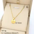 Collier pendentif lettre Y en acier inoxydable doré bijou minimaliste pour femmes chic - Lettre Y / Or 18 carats
