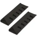 Langlebige schwarze lasergeschnittene taktische Schulterpolster für Rucksackgurte - 2 Stück/Set / Schwarz