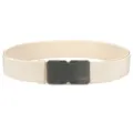 Khaki men's elastic woven tactical belt featuring a black quick-release magnetic buckle - Khaki / 120cm