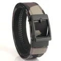 Ceinture tactique durable en nylon pour hommes avec boucle automatique et camouflage - 120cm / Camouflage Gris Foncé
