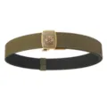 Tactical green double-layer nylon shooting belt featuring a decorative eagle buckle - 120 / Ranger Green